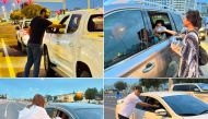 Combination pictures of QV members during the Iftar Drive.