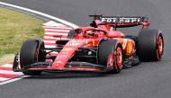 Ferrari's Monegasque driver Charles Leclerc takes part in the qualifying session for the Formula One Japanese Grand Prix race at the Suzuka circuit in Suzuka, Mie prefecture on April 6, 2024. (Photo by Yuichi YAMAZAKI / AFP)
