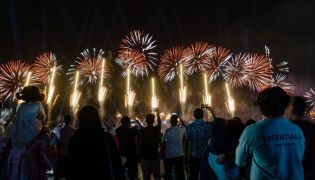 Fireworks show for Eid Al Fitr 