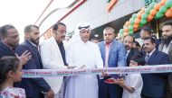 Sheikh Ali Abdulla A. A. Al Thani inaugurating the new Saudia hypermarket.