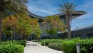 Hamad International Airport facade. 