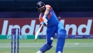 India's captain Rohit Sharma bats during the ICC men's Twenty20 World Cup 2024 group A cricket match between India and Ireland at Nassau County International Cricket Stadium in East Meadow, New York, on June 5, 2024. (Photo by Timothy A. Clary / AFP)