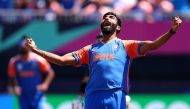 Jasprit Bumrah celebrates after dismissing Azam Khan of Pakistan during the ICC Men's T20 Cricket World Cup West Indies & USA 2024 match between India and Pakistan at Nassau County International Cricket Stadium on June 09, 2024 in New York, New York. (Photo by Robert Cianflone/Getty Images/AFP)
