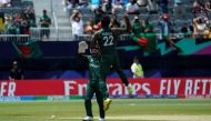 Bangladesh's Rishad Hossain celebrates bowling out South Africa's David Miller during the ICC men's Twenty20 World Cup 2024 group D cricket match between South Africa and Bangladesh at Nassau County International Cricket Stadium in East Meadow, New York on June 10, 2024. (Photo by Timothy A. Clary / AFP)