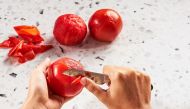 Peeling tomatoes is often not necessary - keep the skin and the flavor. (Photo by Rey Lopez for The Washington Post)