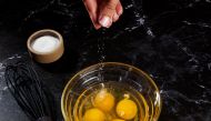 Salt eggs a few minutes before cooking for the best flavour and texture. Rey Lopez for The Washington Post; food styling by Lisa Cherkasky for The Washington Post