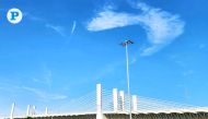 A cloud formation over Sabah Al Ahmad Corridor on a very hot day. Picture by Marivie Alabanza / The Peninsula