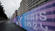 This photograph taken in Saint-Denis, outside Paris, on July 26, 2024 shows the Olympic village. (Photo by STEPHANE DE SAKUTIN / AFP)