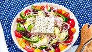 Classic Greek Salad. (Photo by Peggy Cormary for The Washington Post)