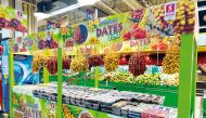 Rows of varieties of dates at one of the Safari outlets.