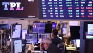 Traders work on the floor of the New York Stock Exchange during morning trading on August 12, 2024 in New York City. (Photo by Michael M. Santiago / GETTY IMAGES NORTH AMERICA / Getty Images via AFP)
