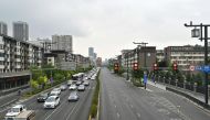 A file photo of the traffic in Taiyuan, in China’s northern Shanxi province. (AFP)