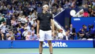 Taylor Fritz of the United States celebrates after defeating Frances Tiafoe of the United States in their Men's Singles Semifinal match at USTA Billie Jean King National Tennis Center on September 06, 2024. Jamie Squire/Getty Images/AFP 