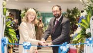 British Ambassador to Qatar H E Neerav Patel and Founder of British International Dental Centre Dr. Sarah Aalders inaugurating the centre.