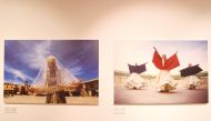 Two of the photographs from the exhibition.