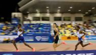 Athletes compete in the men’s 3000m final during an earlier edition of the Diamond League Meeting at Qatar Sports Club's Suheim Bin Hamad Stadium, in this file photo.