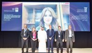 UDST Vice-President, Academic Affairs Dr. Rachid Benlamri (third right) along with other speakers and representatives of participating organisations at the event.