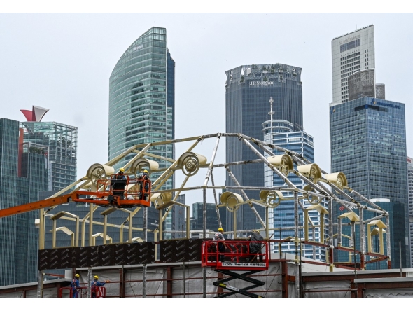 View of Singapore's financial district. File photo.