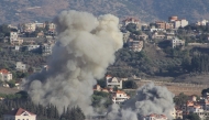 Smoke rises from the site of an Israeli airstrike that targeted the southern Lebanese village of Khiam on October 21, 2024. (Photo by AFP)

