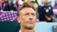 (FILES) Saudi Arabia's French coach Herve Renard looks on during the Qatar 2022 World Cup Group C football match between Poland and Saudi Arabia at the Education City Stadium in Al-Rayyan, west of Doha on November 26, 2022. (Photo by Khaled DESOUKI / AFP)
