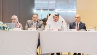 National Cyber Security Agency President H E Eng. Abdulrahman bin Ali Al Farahid Al Malki (second right) and other participants at the event.