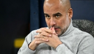 Photo used for demonstration purposes. Manchester City's Spanish manager Pep Guardiola reacts before the UEFA Champions League football match between Manchester City and Sparta Prague at the Etihad Stadium in Manchester, north west England, on October 23, 2024. Photo by Oli SCARFF / AFP.