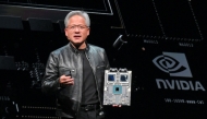 Photo used for demonstration purposes. Nvidia's CEO Jensen Huang delivers his keystone speech ahead of Computex 2024 in Taipei on June 2, 2024. Photo by Sam YEH / AFP.
