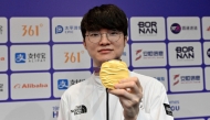 Gold medallist South Korea's Lee Sang-hyeok alias 