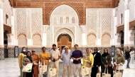 The artists during their trip to Morocco.