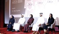 Doha Film Institute officials at the press conference.