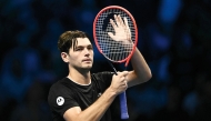 USA’s Taylor Fritz celebrates after defeating  Russia’s Daniil Medvedev.