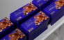 Raisins noisettes chocolates are displayed during the annual news conference of Swiss chocolatier Lindt & Spruengli in Kilchberg, Switzerland March 5, 2019. Reuters/Arnd Wiegmann