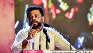 Sri Lanka's president and National People's Power (NPP) party leader Anura Kumara Dissanayake addresses his supporters during a rally ahead of the upcoming parliamentary elections in Colombo on November 11, 2024. (Photo by AFP)
