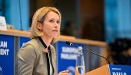 Estonian EU commissioner-designate as high-representative and vice-president for foreign affairs and security policy Kaja Kallas attends her confirmation hearing at the European Parliament in Brussels on November 12, 2024. Photo by Nicolas TUCAT / AFP.