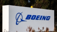 A Boeing sign is pictured outside the Renton Production Facility one day before striking union members will vote on a new contract offer in Renton, Washington on November 3, 2024. Photo by Jason Redmond / AFP