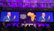 Former US vice president Al Gore speaks during a session at the United Nations Climate Change Conference (COP29) in Baku on November 15, 2024. (Photo by Laurent THOMET / AFP)