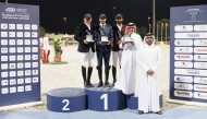 Director of the First Equestrian Team Fahd Al Ameri, presented the trophies to the podium finishers in Big Tour.