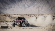 Abdulaziz Al Kuwari drives during the Baja.