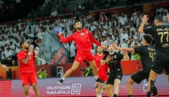 Al Duhail's Moustafa Heiba prepares to score a goal against Al Rayyan during yesterday's quarter-final.