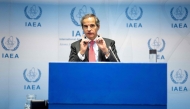 Rafael Grossi, Director General of the International Atomic Energy Agency (IAEA) speaks to journalists during his press conference after the IAEA's Board of Governors meeting at the agency's headquarters in Vienna, Austria on November 20, 2024. (Photo by Joe Klamar / AFP)

