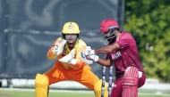 Action during the match between Qatar and Bhutan. 