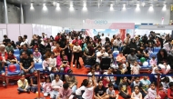 Children and families attend an activity at Kids Expo 2024 held at DECC.