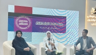 Spokesperson of SHATIU Dr. Hanan Al Fayyad (left) with other officials during the event.