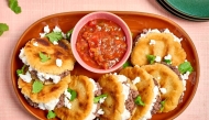 Vegan Bean and Cheese Gorditas. (Photo by Peggy Cormary for The Washington Post)