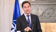 NATO's Secretary-General Mark Rutte gives a press conference following his meeting with Greek Prime minister in Athens on November 26, 2024. (Photo by Aris Messinis / AFP)