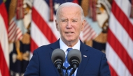 US President Joe Biden speaks about a ceasefire between Israel and Hezbollah in Lebanon, in the Rose Garden of the White House on November 26, 2024, in Washington, DC.  (Photo by Saul Loeb / AFP)
