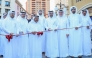 Chairman of the Board of Directors of Qatar Gulf Classic Cars Association HE Sheikh Faisal bin Qasim Al Thani; Vice-Chairman Omar Hussein Al Fardan; CEO and Board Member of UDC Ibrahim Jassim Al Othman Fakhro; and others during the opening. 