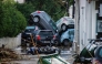 Cars piled on top of each other in the city of Rhodes after heavy rainfall, on the Greek island of Rhodes, on December 1, 2024. (Photo by Stringer / Eurokinissi / AFP) 
 