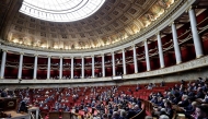 General view taken during the voting session on the draft of the Social Security bill 2025 at the National Assembly, the French Parliament's lower house, in Paris on December 2, 2024. (Photo by STEPHANE DE SAKUTIN / AFP)
