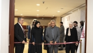 Doha Institute President Dr. Abdelwahab El Affendi and other officials and guests during the opening of the eighth edition of DI Career Fair yesterday.